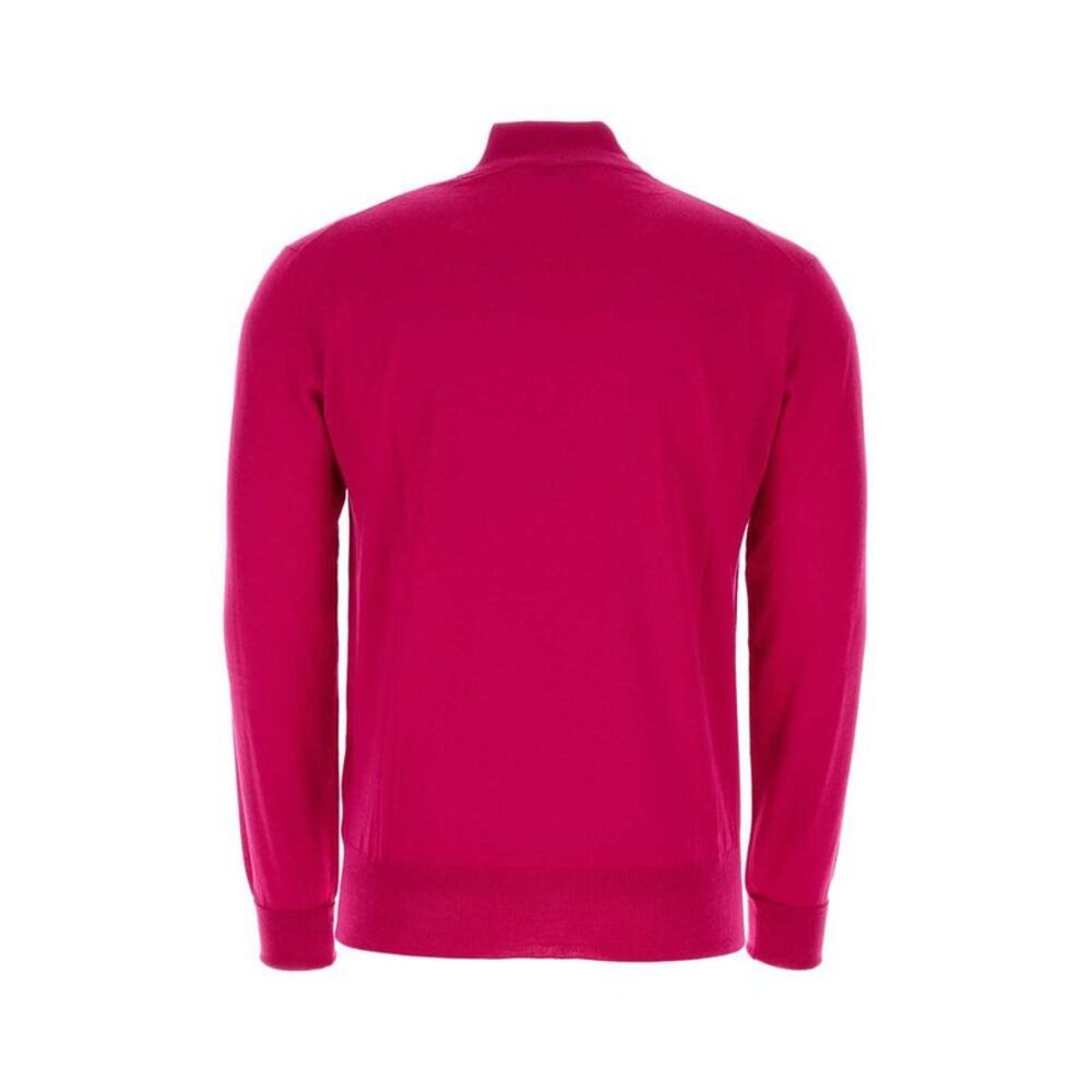 PT TORINO Men's Mock Neck Long Sleeve Knit Sweater Men PINK Sweaters & Cardigans